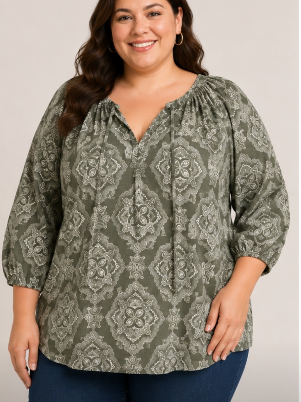 Lane Bryant Peasant Top 26/28
